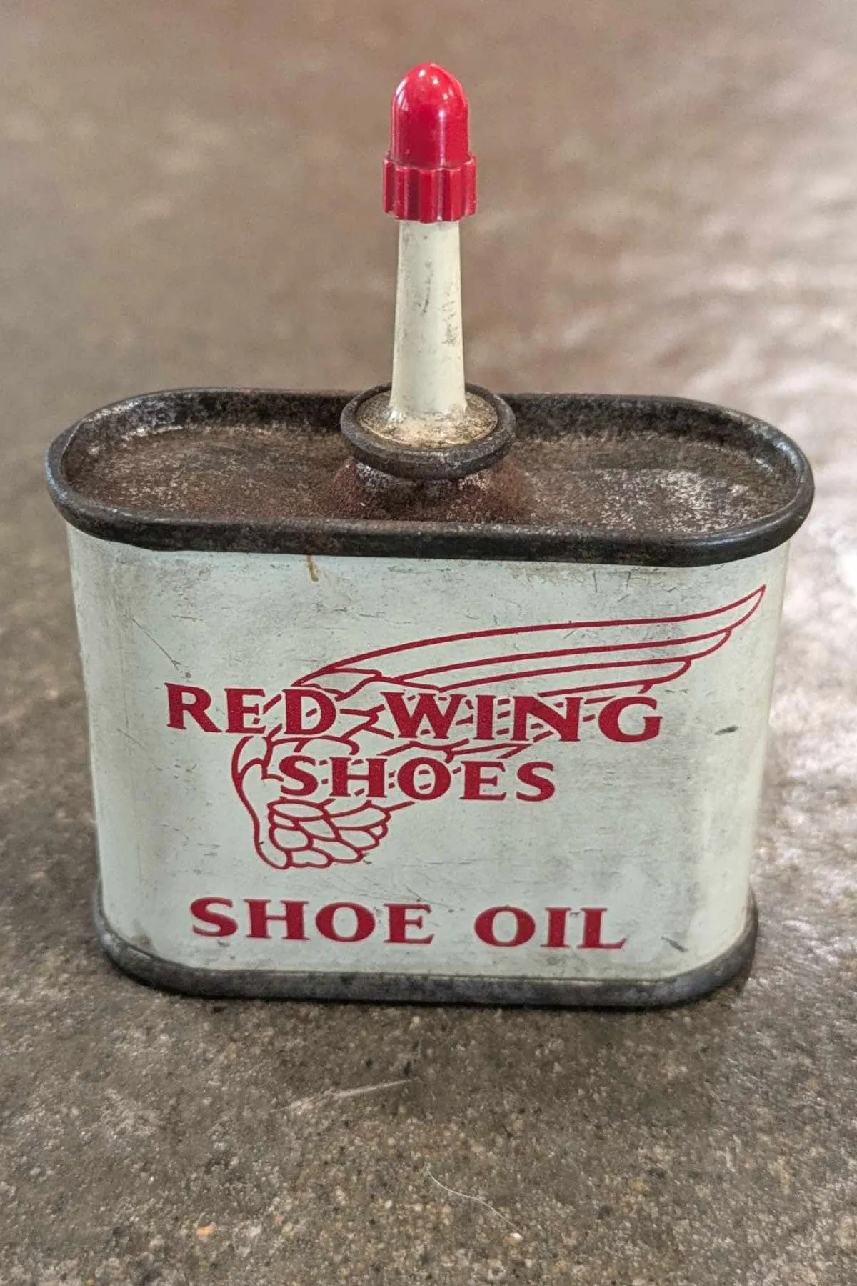 1950/60's  Red Wing Shoes Shoe Oil ( 1 ounce tin)