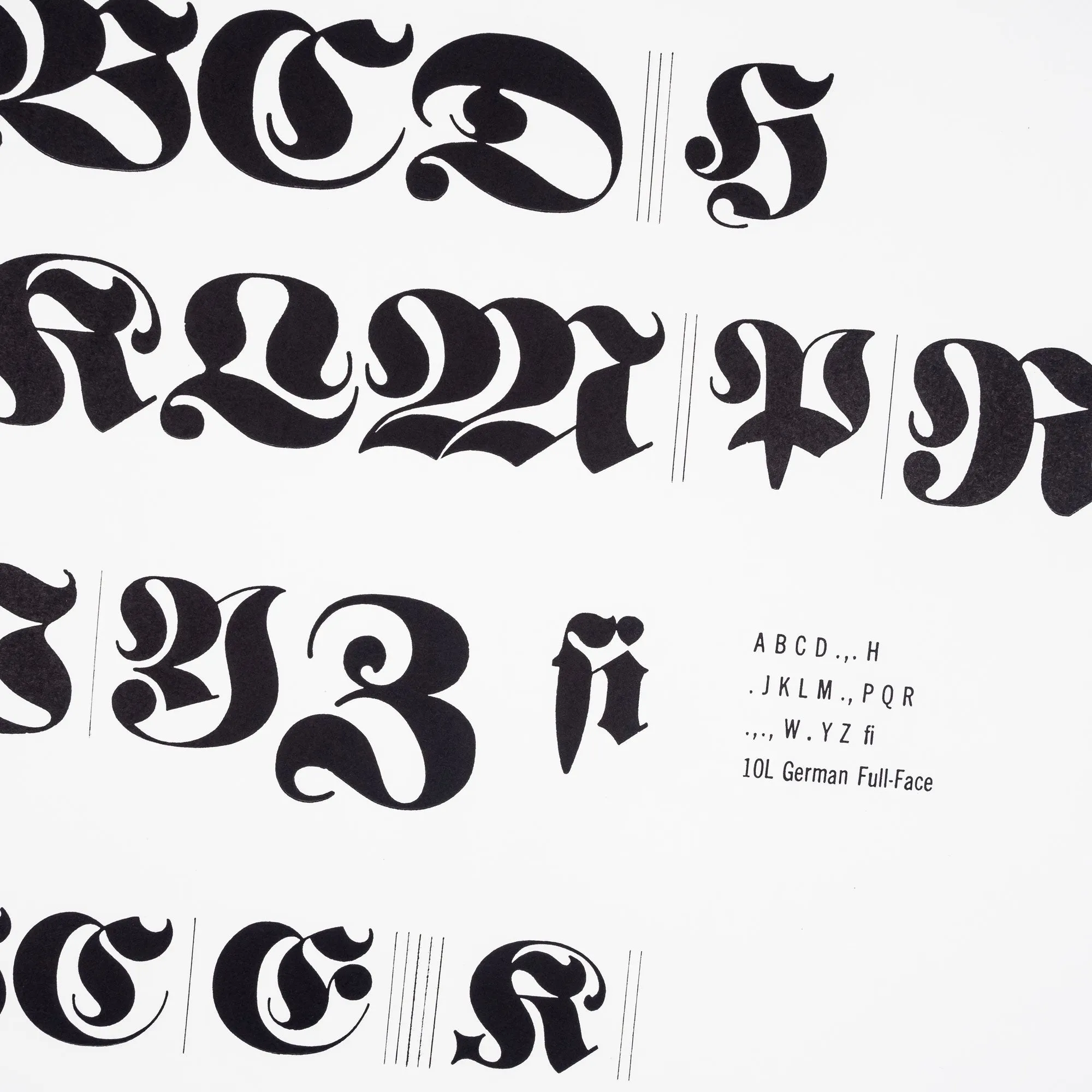 Blackletter Sorts - German Full Face