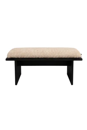 Brown Upholstered Bench | Dutchbone Shiho