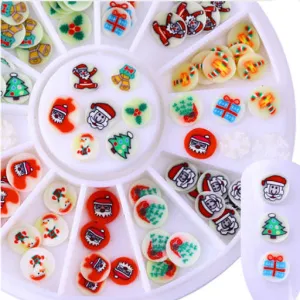 Christmas Nails Fimo Nail Decoration Wheel