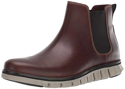 Cole Haan Men's Zerogrand Chelsea Waterproof Boot, Wp Bourbon Leather, 9 M US