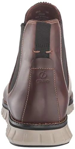 Cole Haan Men's Zerogrand Chelsea Waterproof Boot, Wp Bourbon Leather, 9 M US