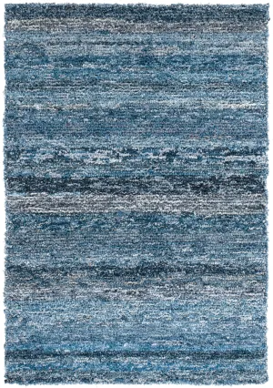 Denim Chindi Blue Hand Hooked Cotton Rug