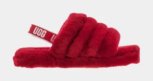 Fluff Yeah Grade School Slide on Sandals (Red)