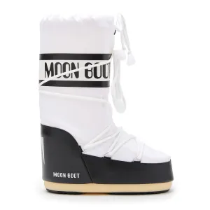 ICON Classic Nylon Boots - Black/White