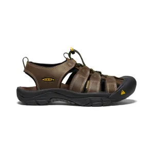 Keen Men's Newport Leather Water Shoe in Bison & Steel Grey