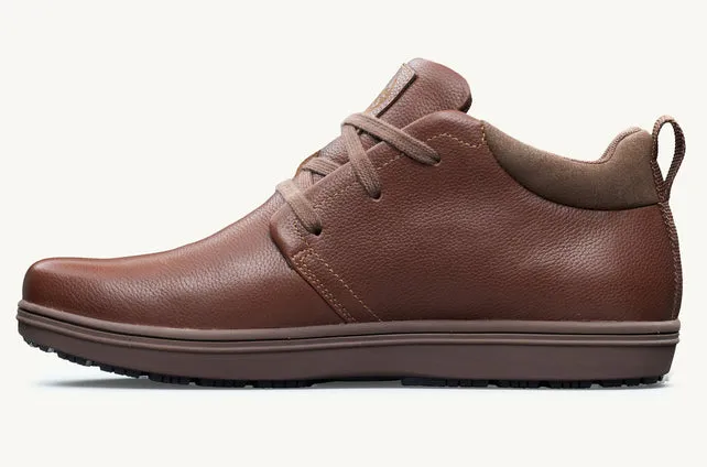 Lems Chukka Grip Leather Minimal Boot - Chestnut