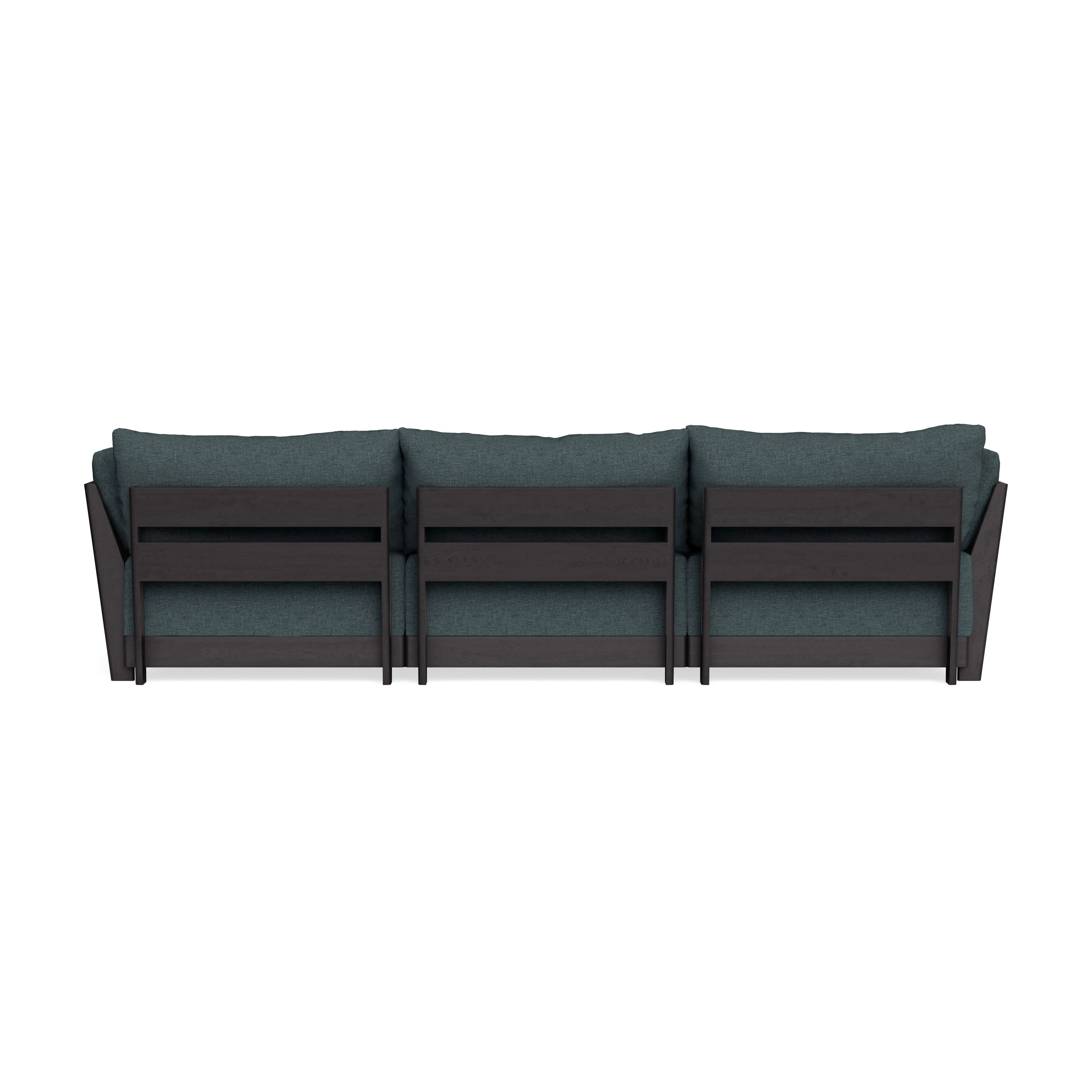 Modular Bondi Black 3-Seater Sofa in Ocean Gray | Classic Blend