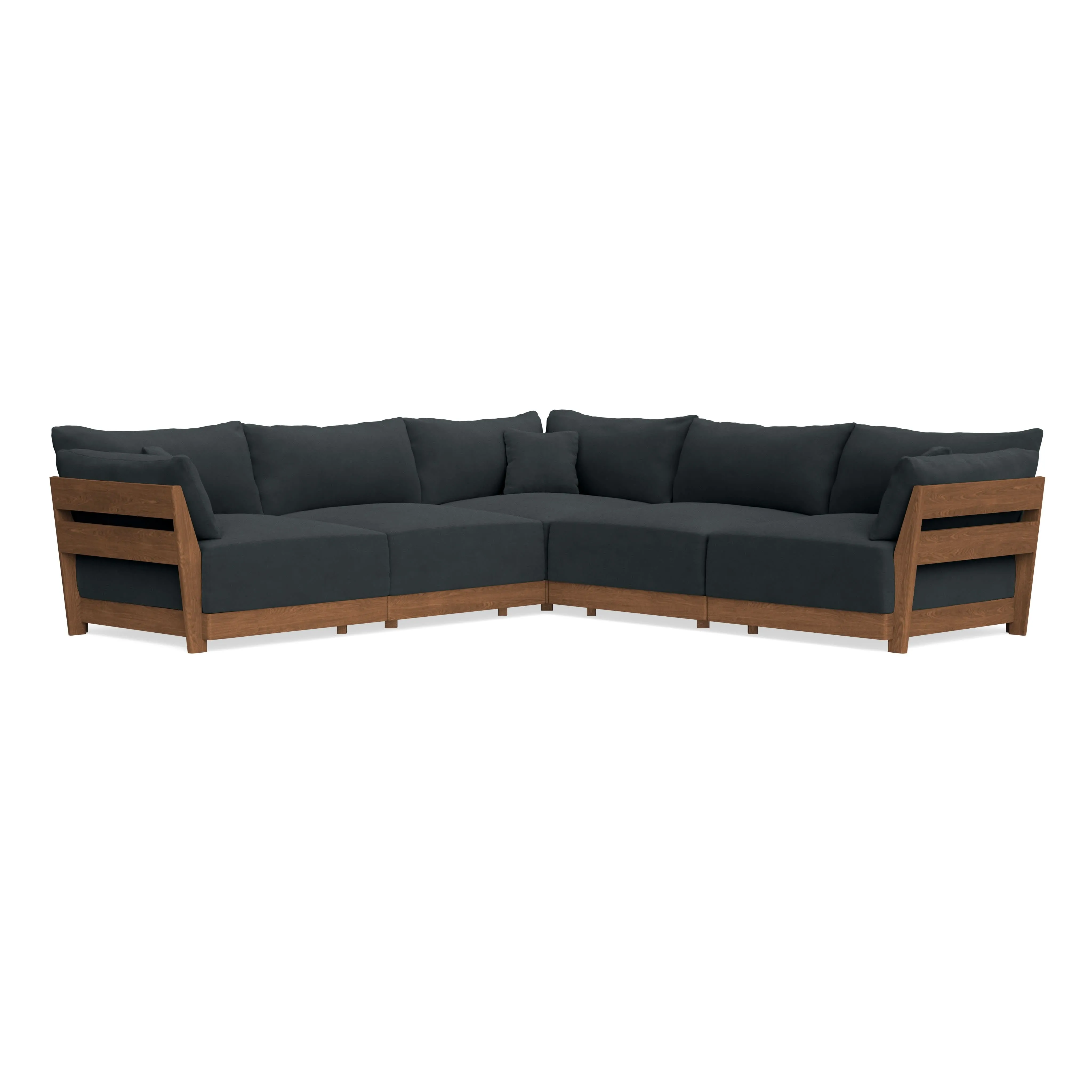 Modular Bondi Espresso 5-Seater Corner Sectional in Obsidian | Classic Blend