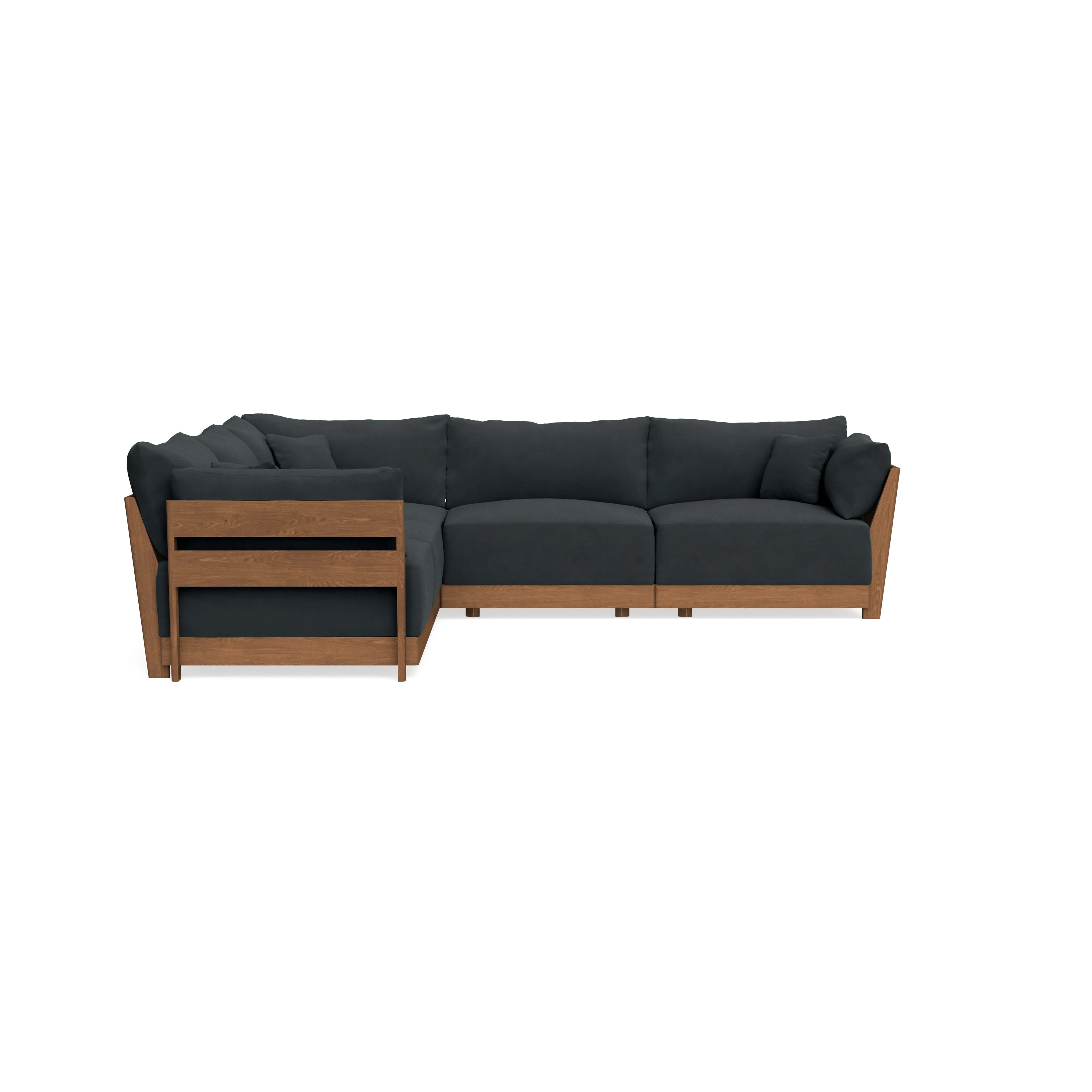 Modular Bondi Espresso 5-Seater Corner Sectional in Obsidian | Classic Blend