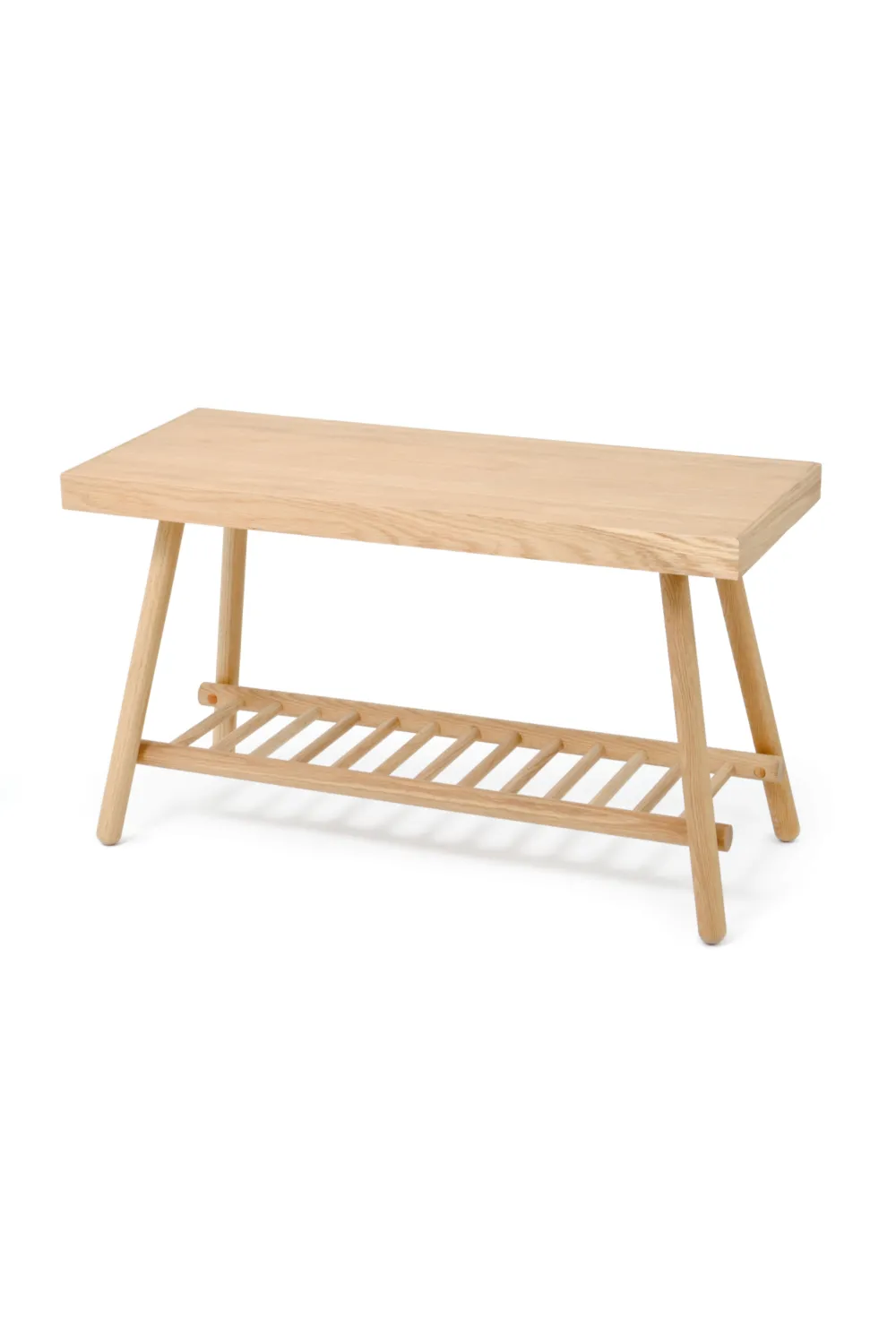 Oak Spindle Storage Bench | Wireworks