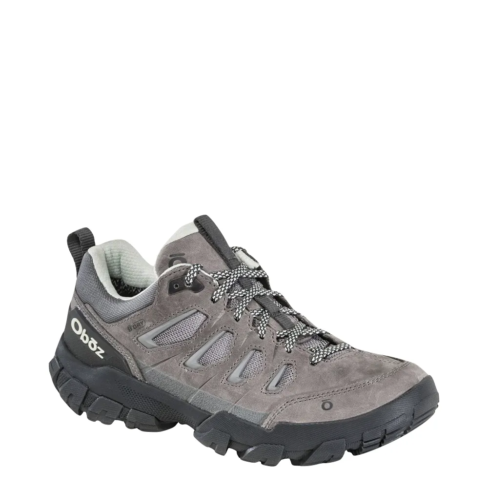 Oboz Women's Sawtooth X Low Waterproof Hiker in Hazy Gray