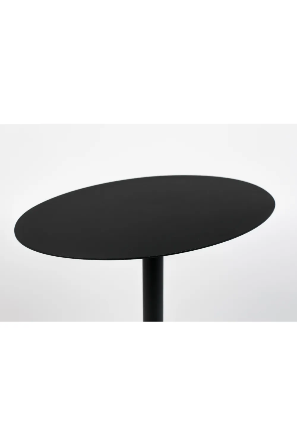 Oval Black End Table | Zuiver Snow