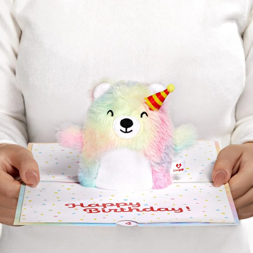 Pop Up Greeting Card Plushpop Soft Animal