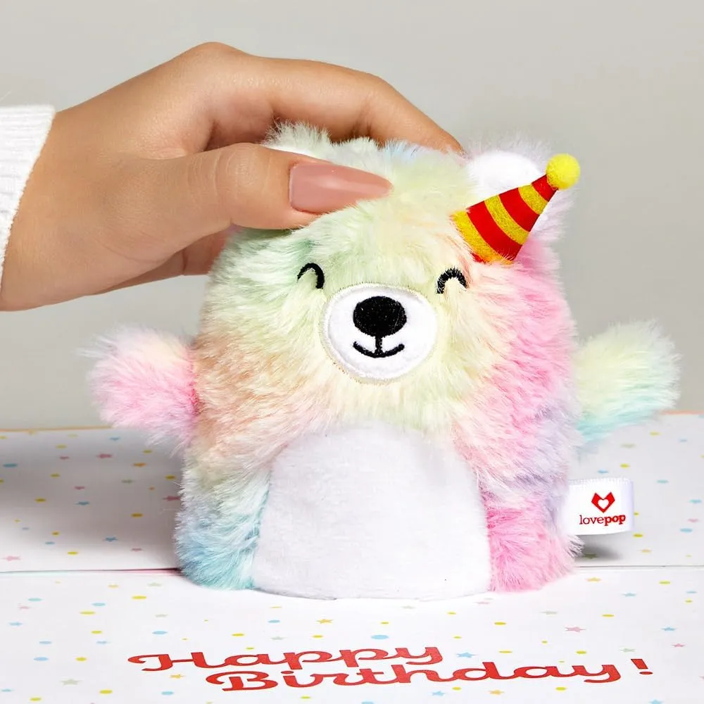 Pop Up Greeting Card Plushpop Soft Animal