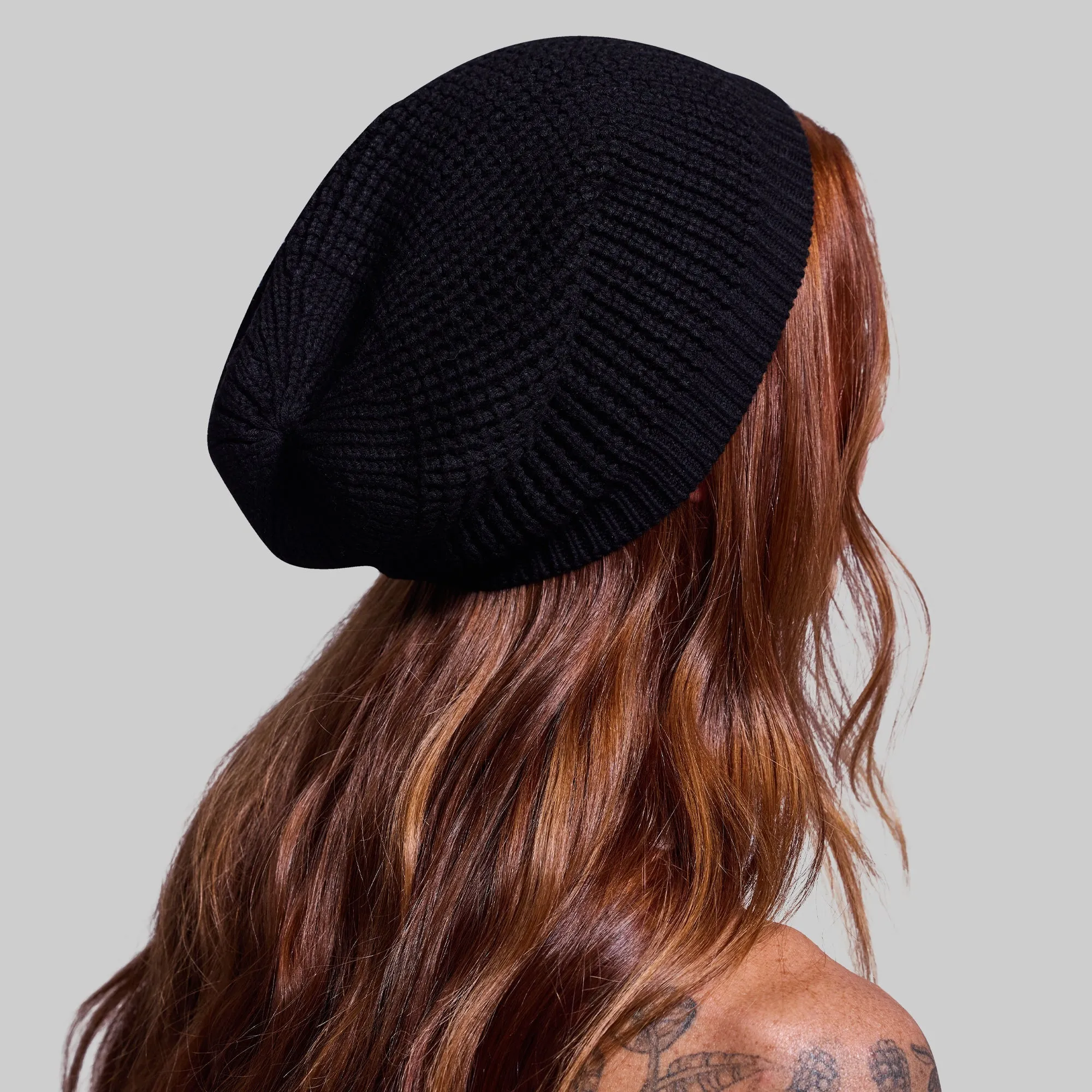 Primitive Waffle Knit Beanie (Black)