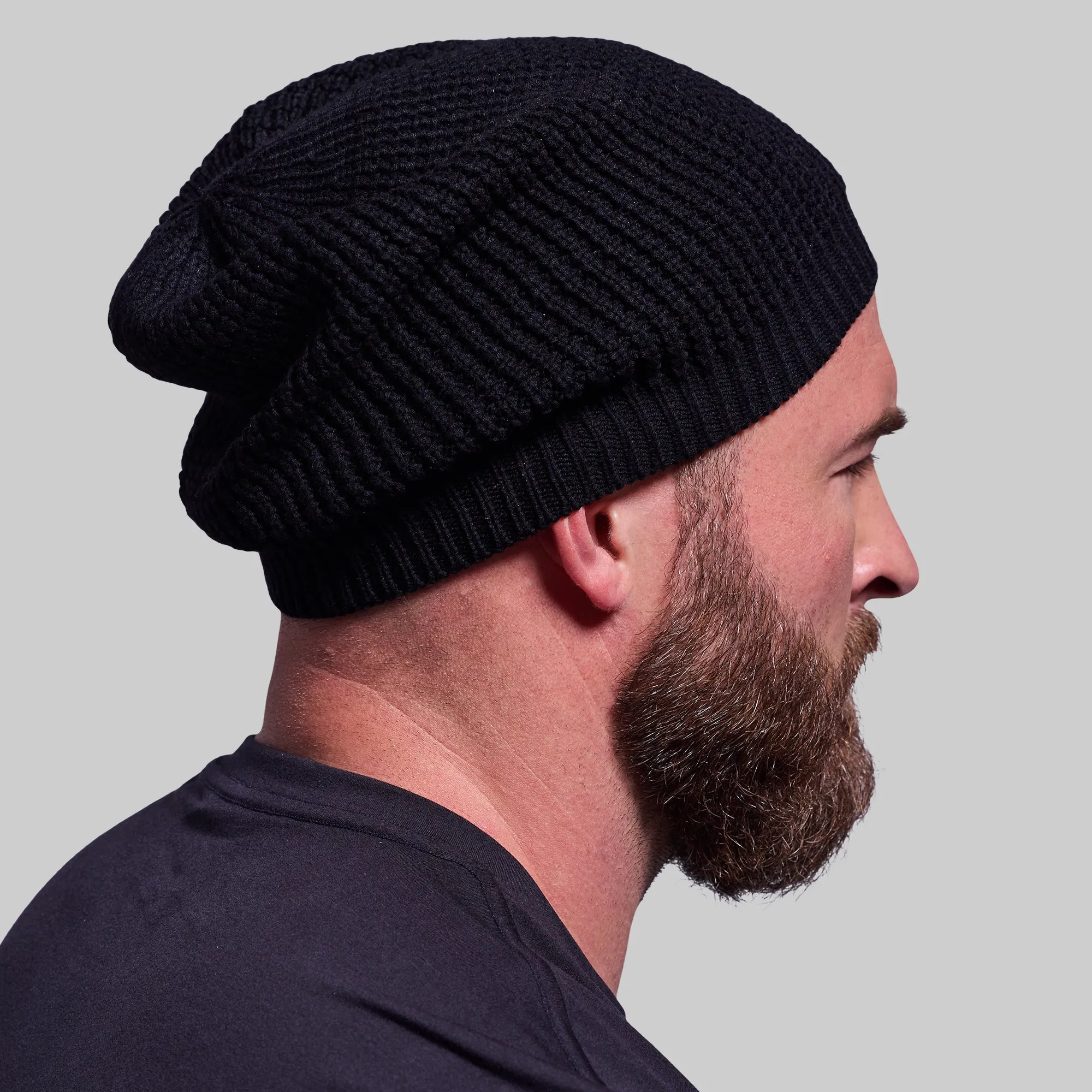 Primitive Waffle Knit Beanie (Black)