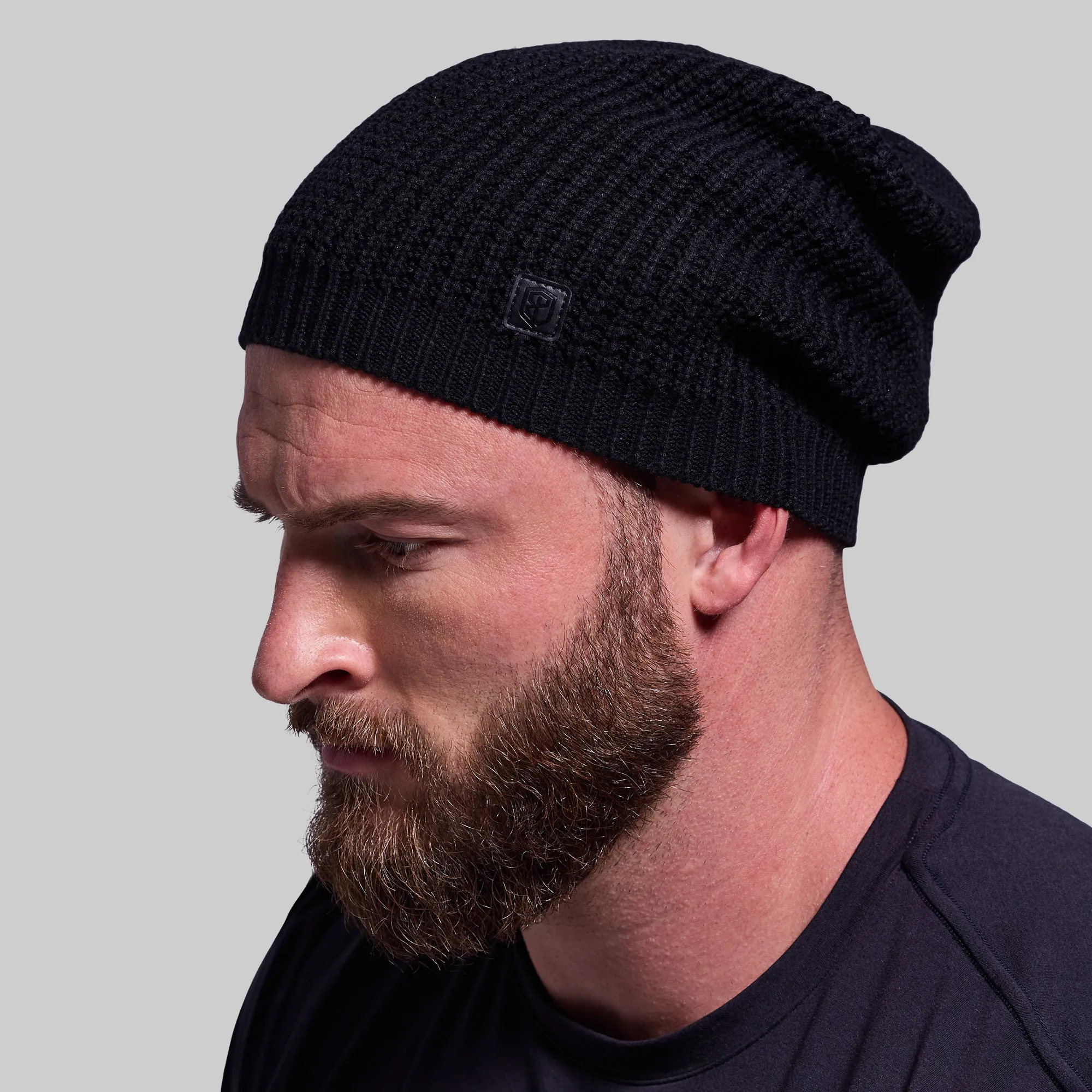 Primitive Waffle Knit Beanie (Black)