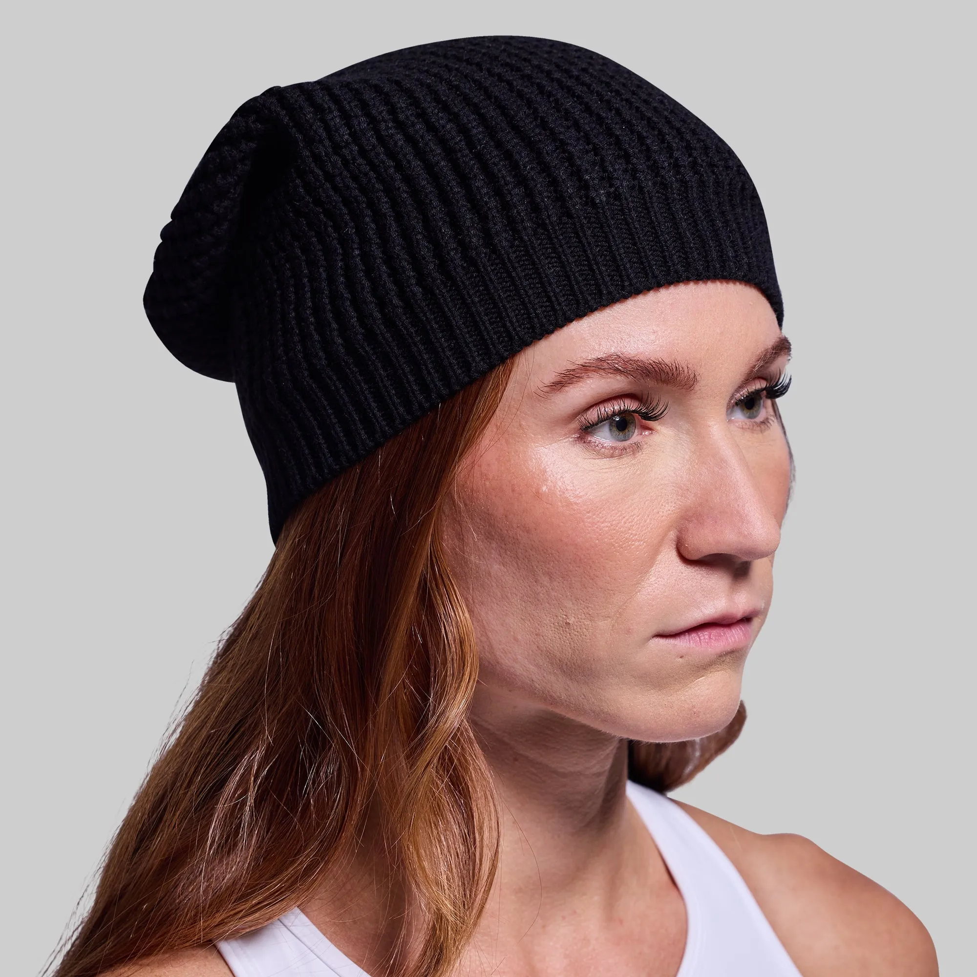 Primitive Waffle Knit Beanie (Black)