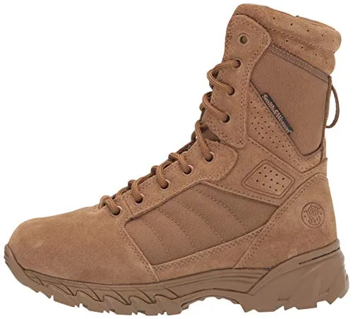 Smith & Wesson Footwear Men's Breach 2.0 Tactical Size Zip Boots, Coyote, 11W