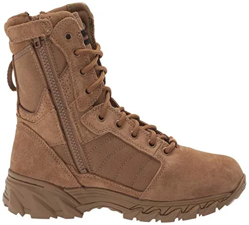 Smith & Wesson Footwear Men's Breach 2.0 Tactical Size Zip Boots, Coyote, 11W