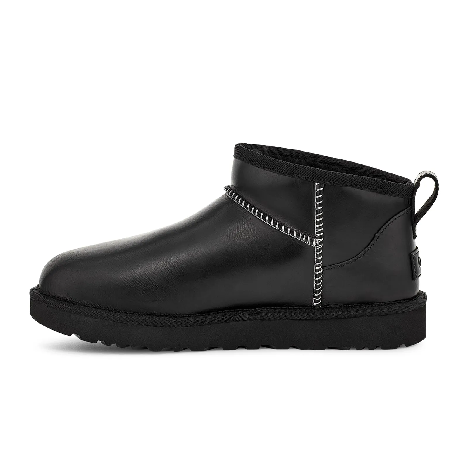 UGG® Classic Ultra Mini Leather Regenerate Boot (Women) - Black