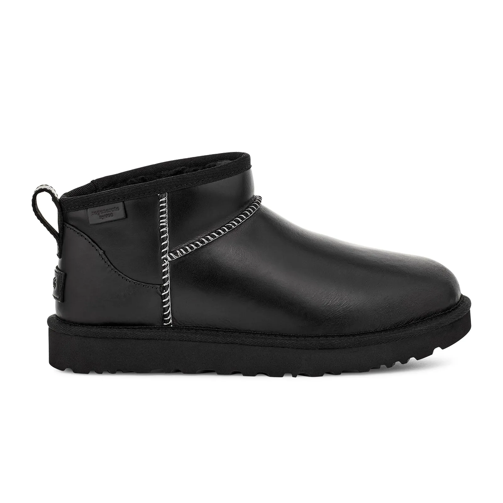 UGG® Classic Ultra Mini Leather Regenerate Boot (Women) - Black