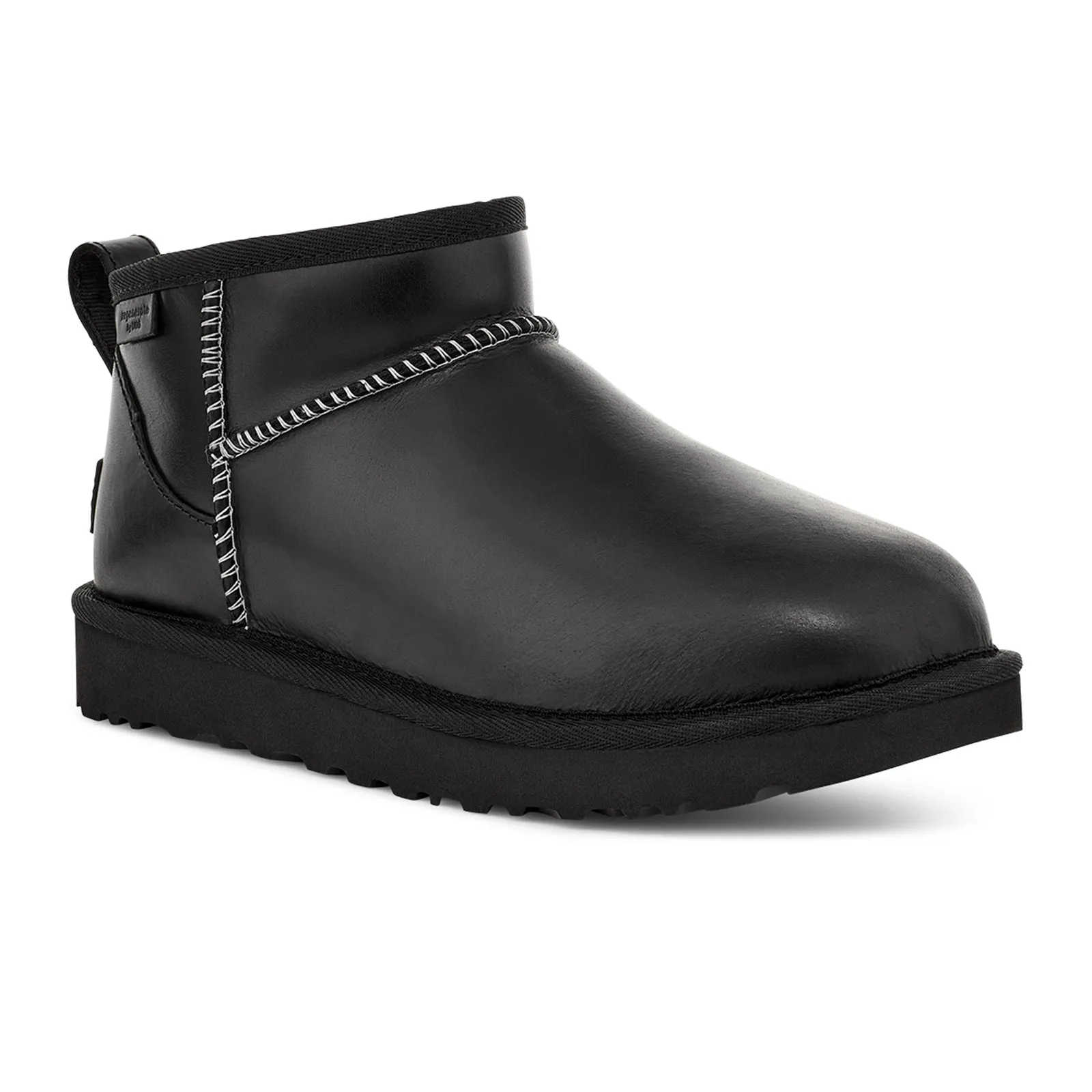 UGG® Classic Ultra Mini Leather Regenerate Boot (Women) - Black