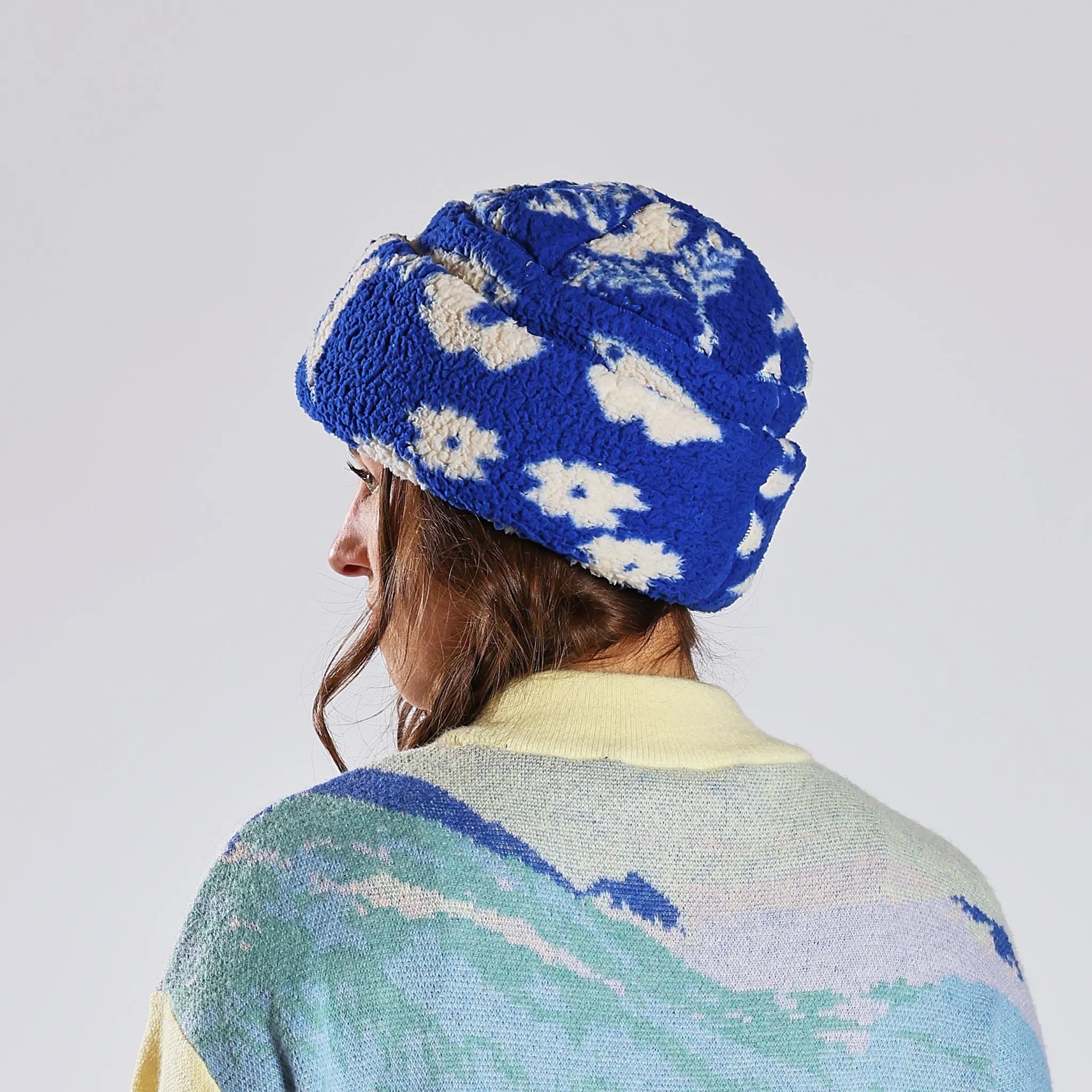 Unisex Society Fleece Cuff Hat - Society Electric Blue